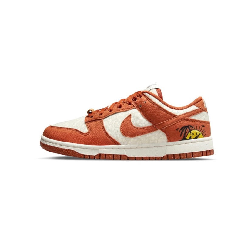 Women's Dunk Low Sun Club Burnt Sunrise Orange Sail Black Vivid Green Barn Sunrise