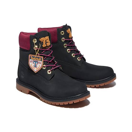 Women's Timberland Heritage 6-inch Boots Black Fuschia Pink