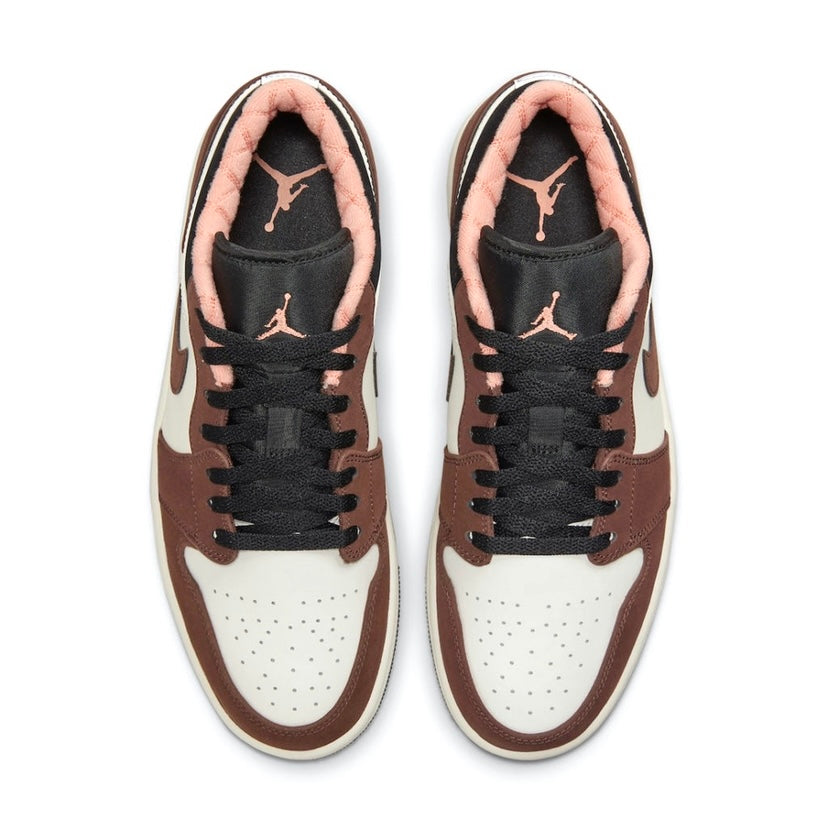 Air Jordan 1 Low Mocha Light Chocolate Crimson Bliss