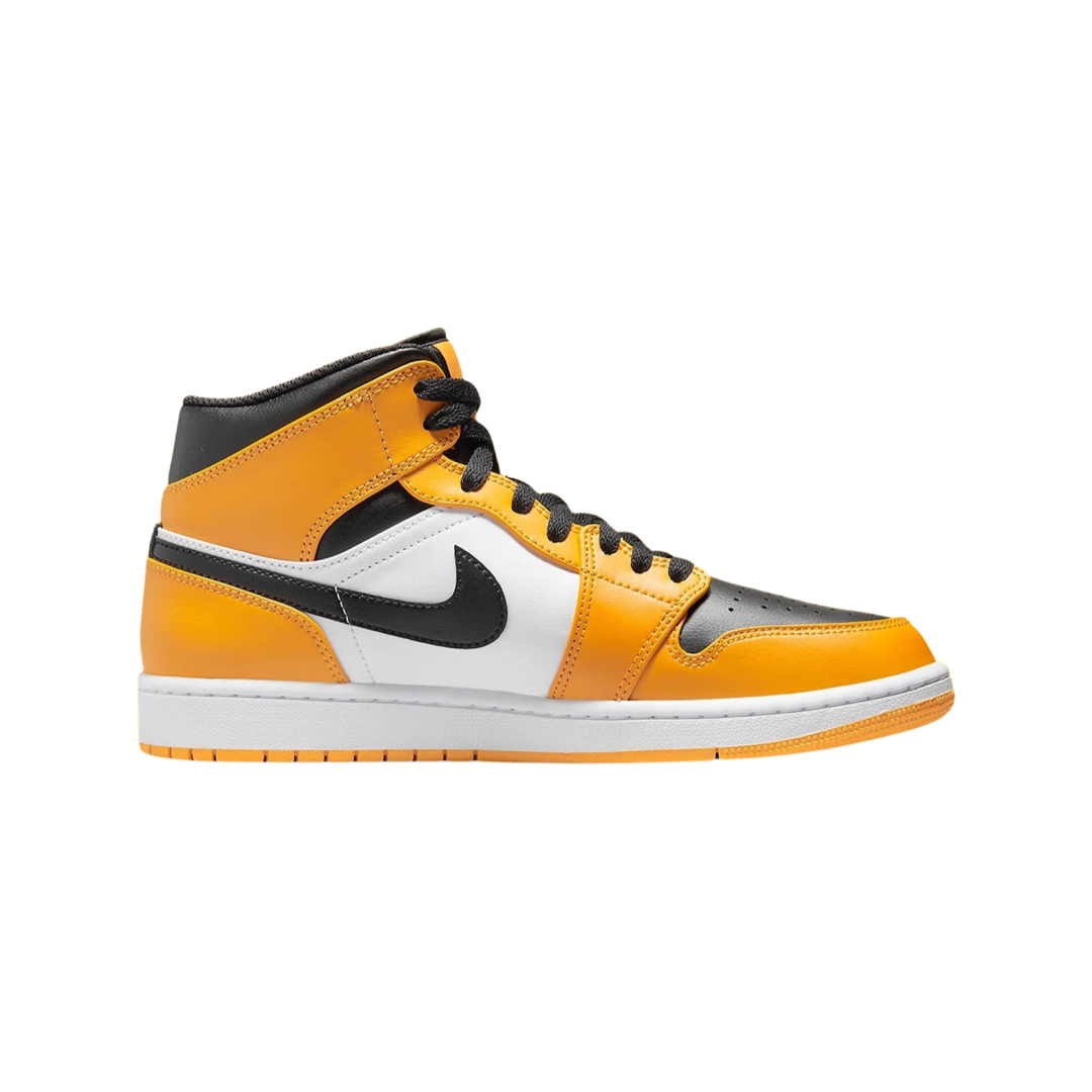 Air Jordan 1 Mid Yellow Toe Black White