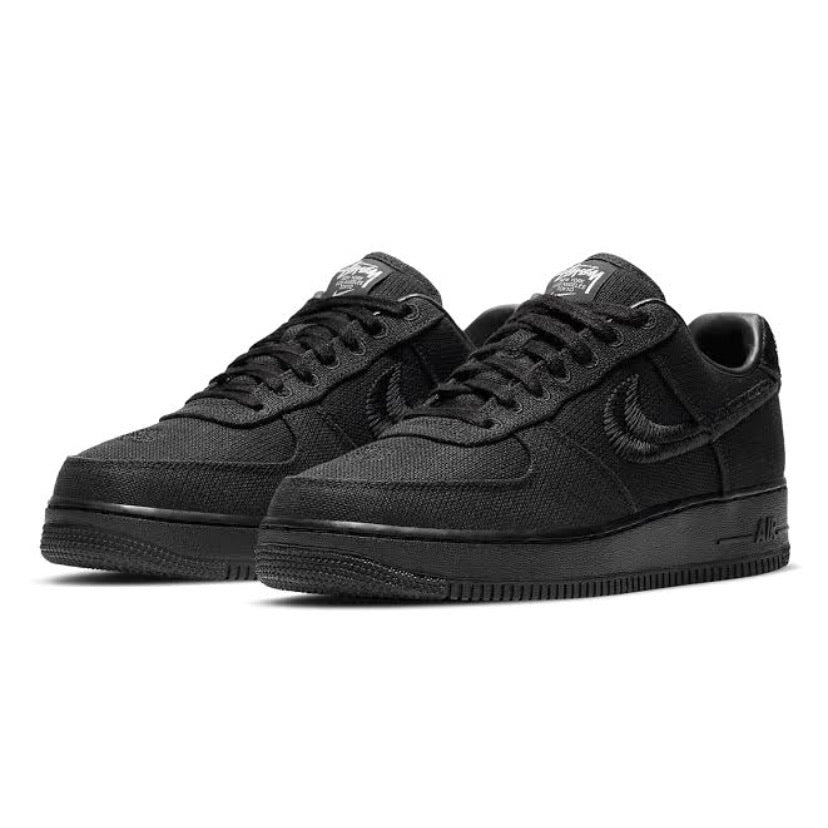 Air Force 1 Low x Stussy Black Black