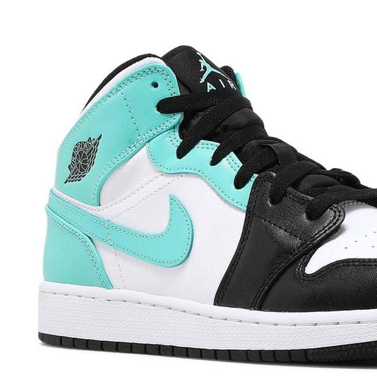 Air Jordan 1 Mid GS White Tropical Twist Black