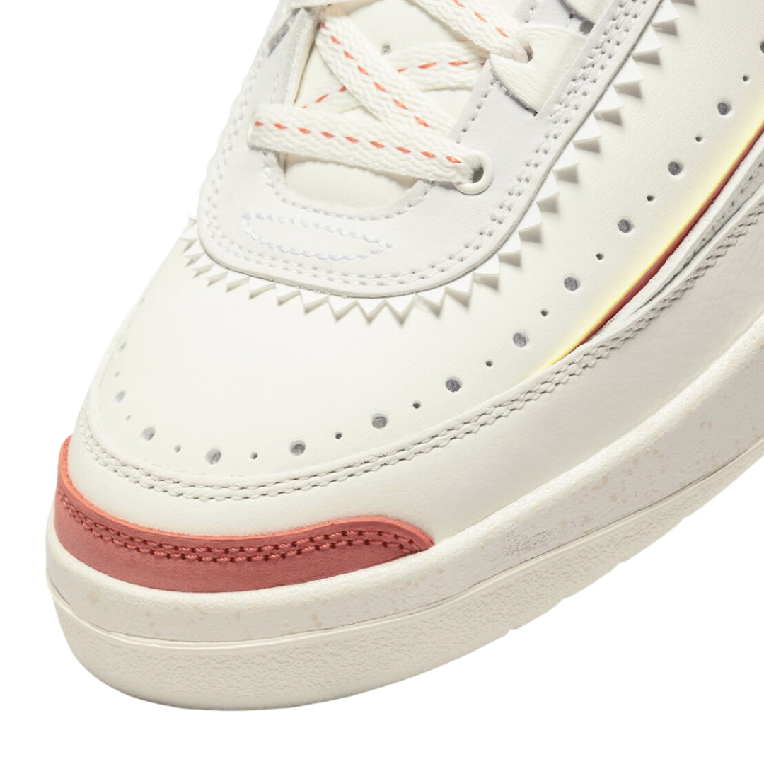 Air Jordan 2 Retro Maison Chateau Rouge Sail Citron Pulse Orange