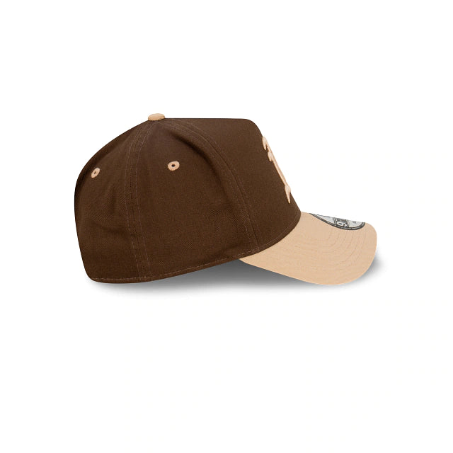 New Era 940 K-Frame Oakland A's Toffee Walnut Wheat Clothstrap Cap