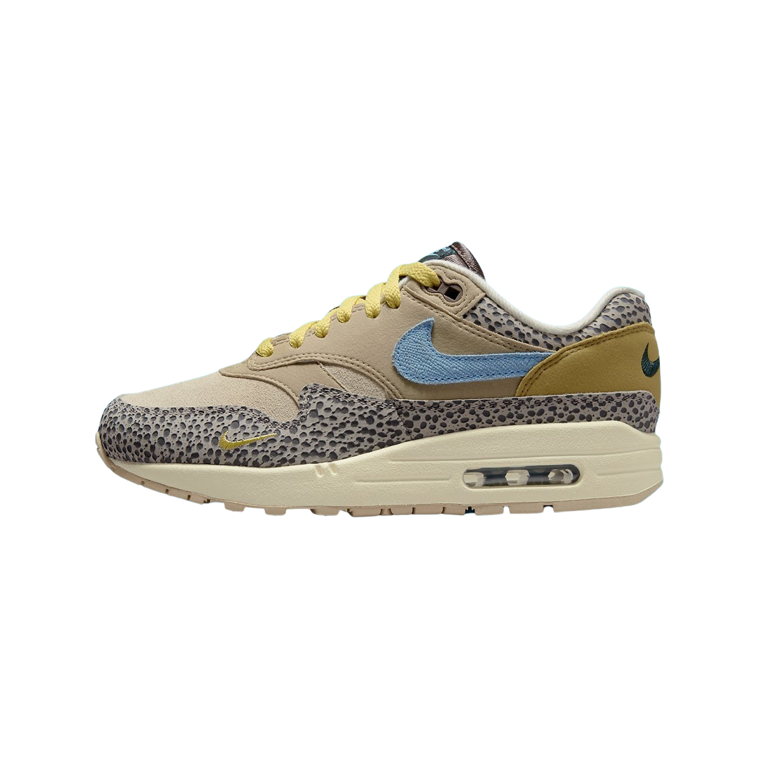 Nike Women's Air Max 1 Safari Cobblestone Worn Blue Limestone