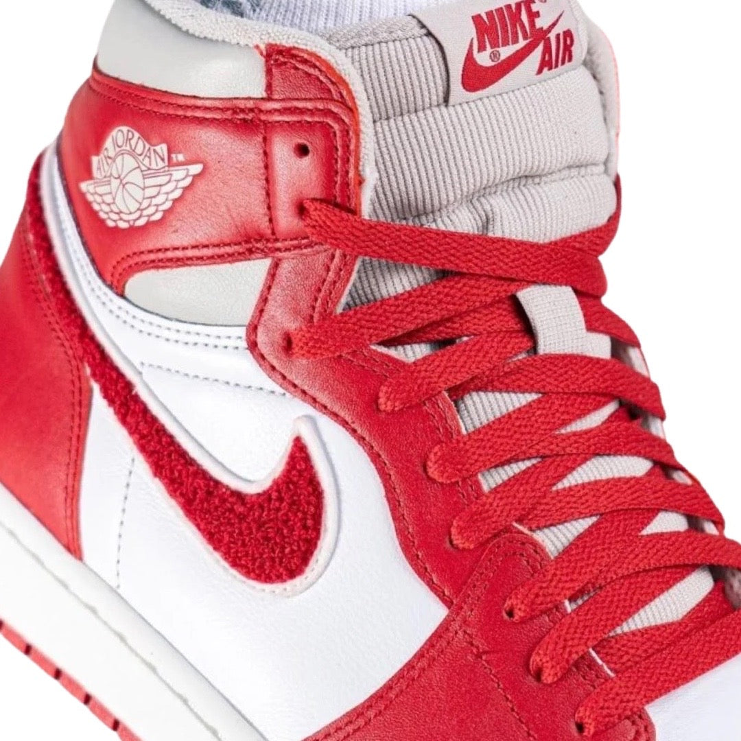 Women's Air Jordan 1 High Varsity Red Light Iron Ore Sail White