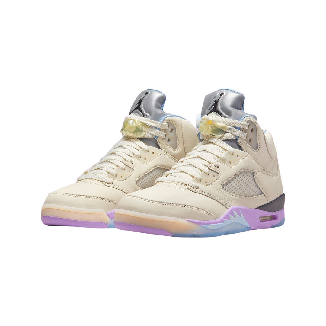 Air Jordan 5 SP We The Best Sail Washed Yellow Violet Star