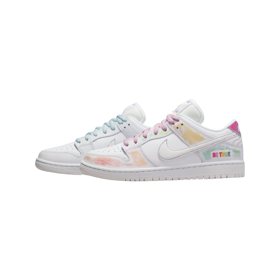 Nike Dunk Low Be True White Summit Rainbow