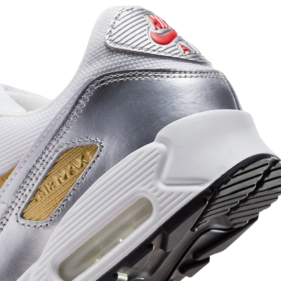 Women's Nike Air Max 90 Metallic Gold Silver