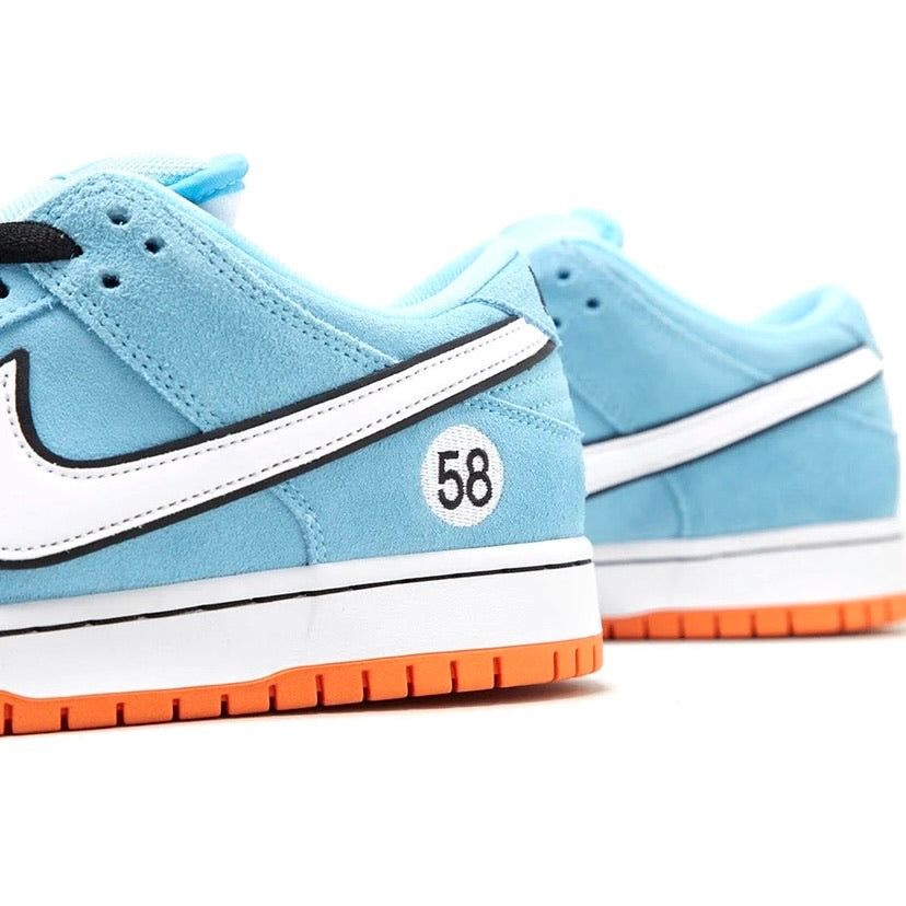 Nike SB Dunk Low Pro Club 58 Gulf Blue Chill White Safety Orange