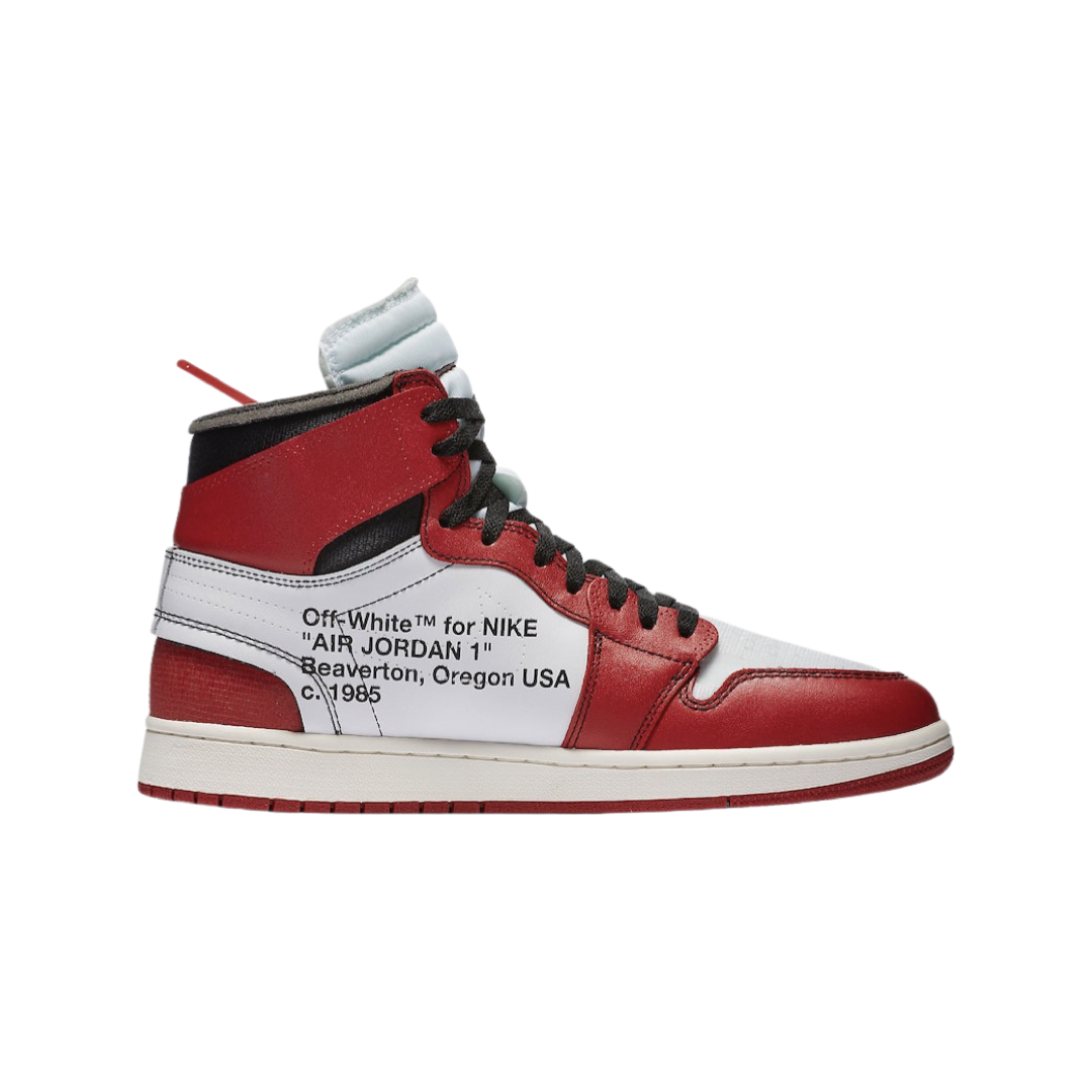 OFF-WHITE x Air Jordan 1 Retro High White Black Varsity Red