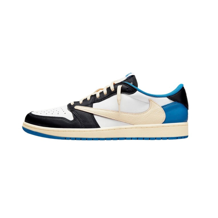 Fragment x Travis Scott x Air Jordan 1 Low White Black Royal Sail