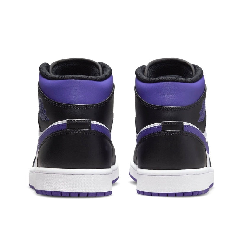 Air Jordan 1 Mid Iris White Black Purple