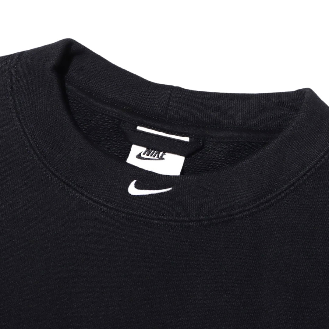 Nike Sportswear Circa French Terry Short Sleeve Tee Black White DX0188-010