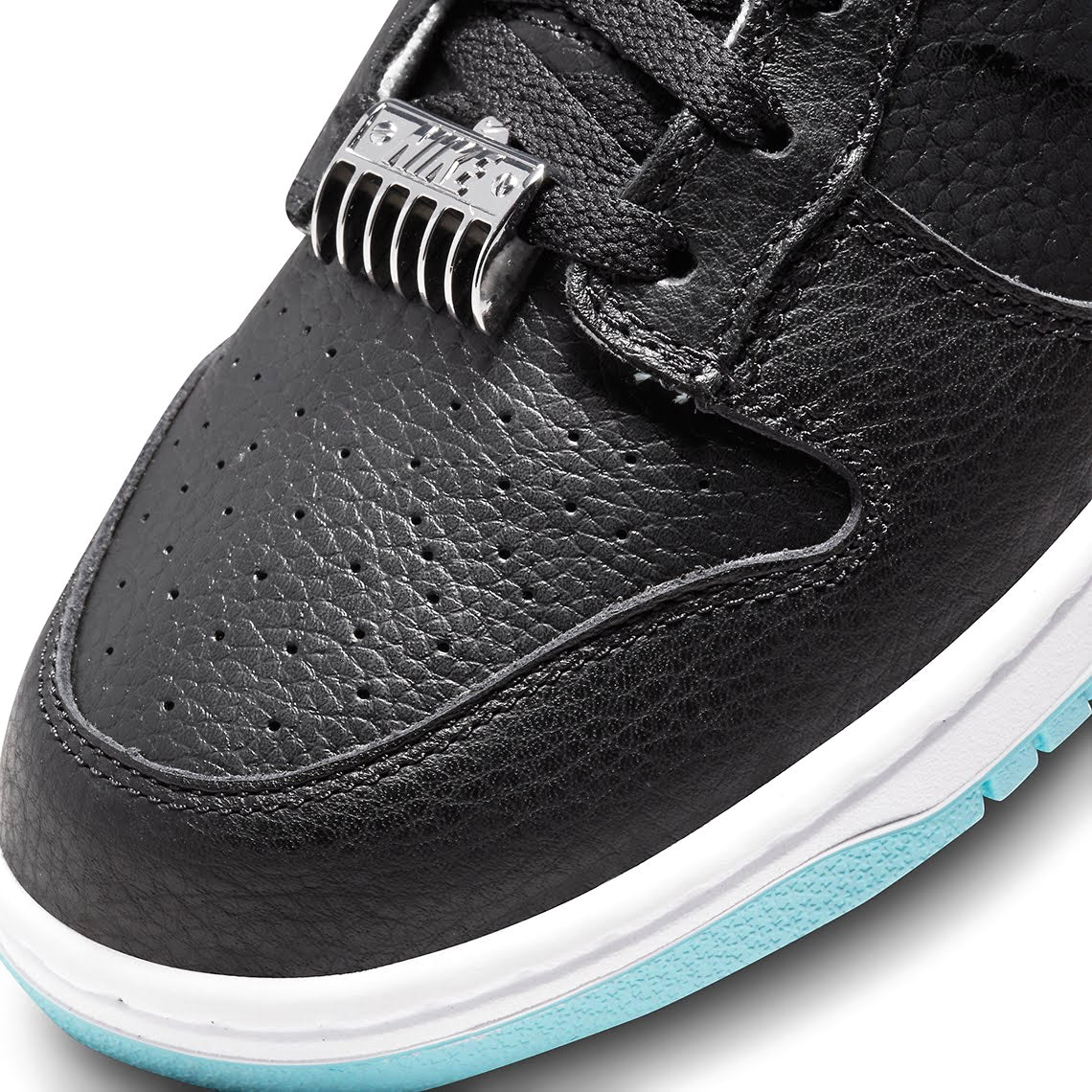 Nike Dunk Low Barber Shop Black Teal Blue Vast Grey White