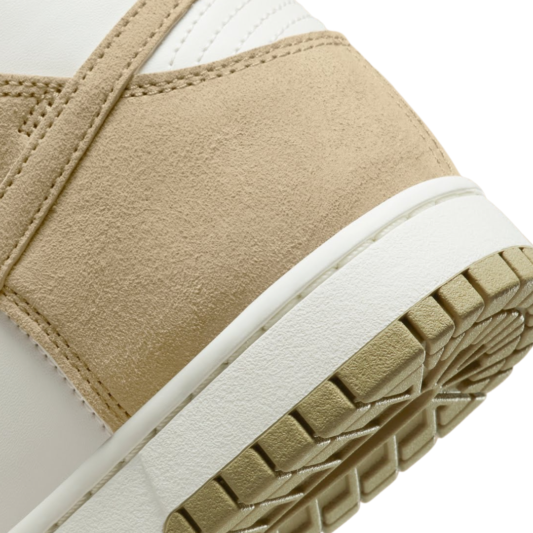 Nike Dunk High Tan Suede White