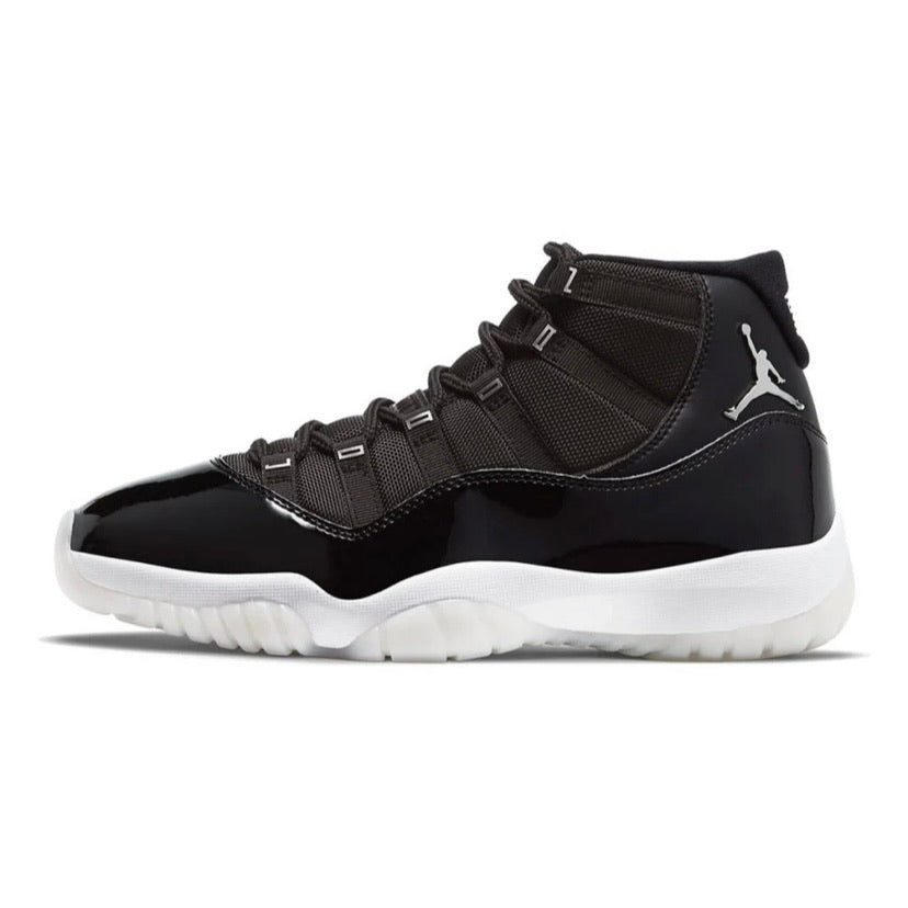 Women's Air Jordan 11 Retro Jubilee Black Silver White