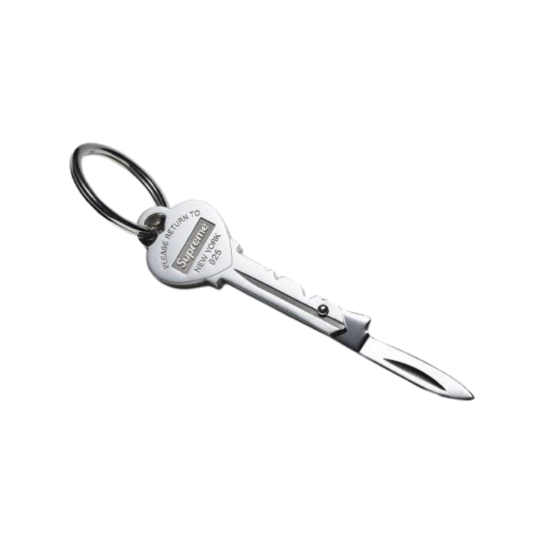 Supreme x Tiffany Knife Key Ring