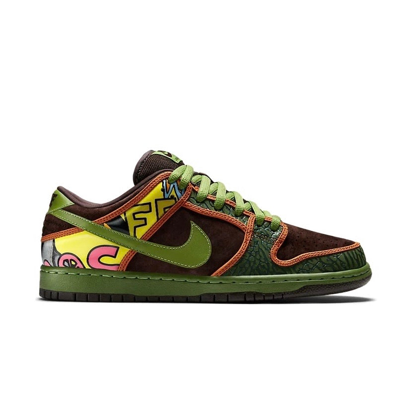 Nike SB Dunk Low Premium DLS SB QS De La Soul Safari Altitude Green Baroque Brown