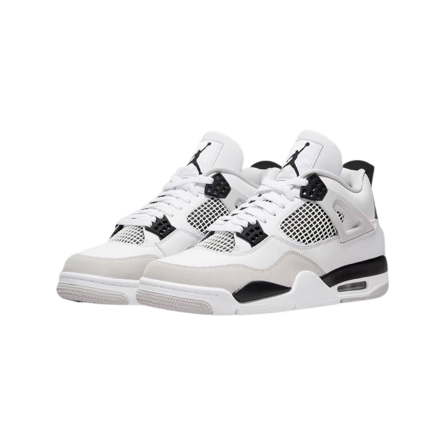 Air Jordan 4 Retro Military Black White Black Neutral Grey