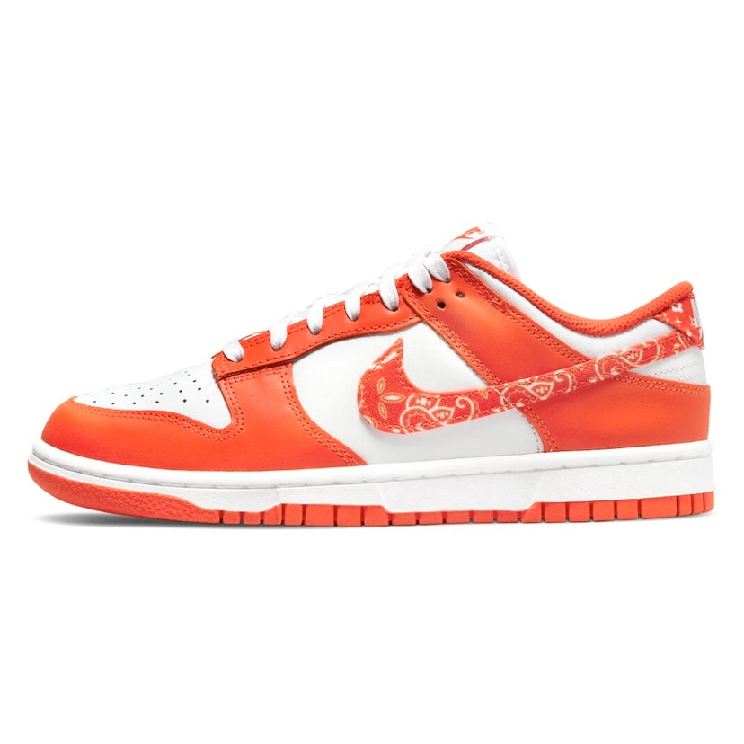 Women's Dunk Low Paisley White Rush Orange White