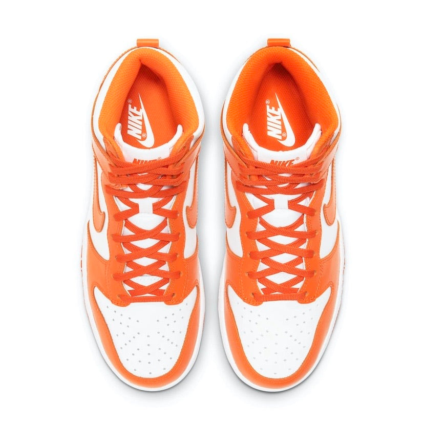 Nike Dunk Hi Retro Syracuse White Orange Blaze White