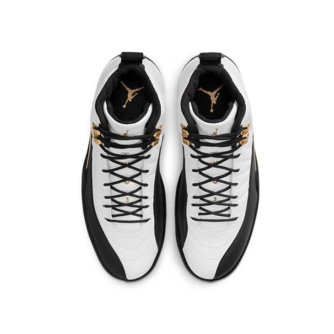 Air Jordan 12 Retro Royalty White Black Metallic Gold