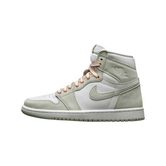 Womens Air Jordan 1 High Retro Seafoam White Healing Orange