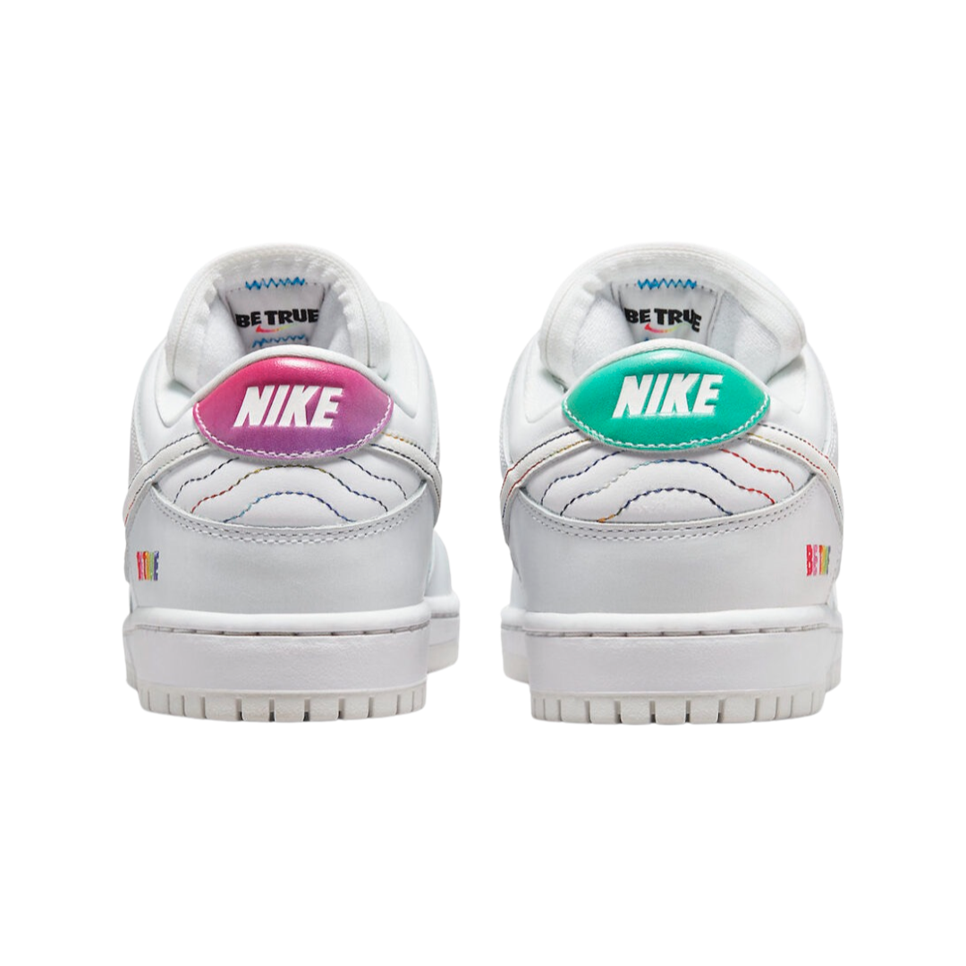 Nike Dunk Low Be True White Summit Rainbow