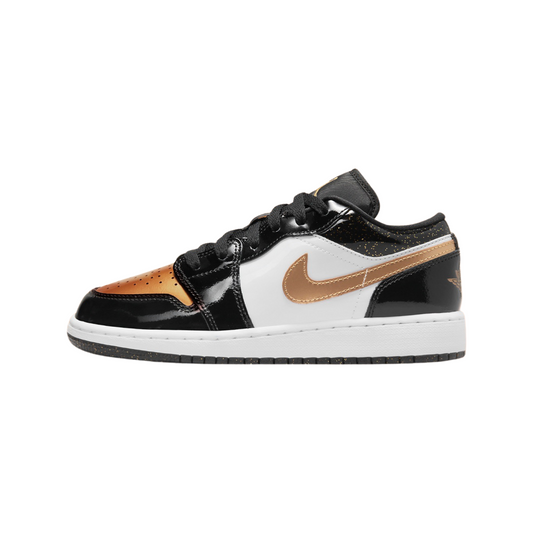 Air Jordan 1 Low GS Gold Toe Metallic Gold Black White