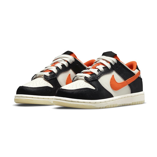 Nike Kids Dunk Low Halloween Black Orange PS White Pre-School By Nike