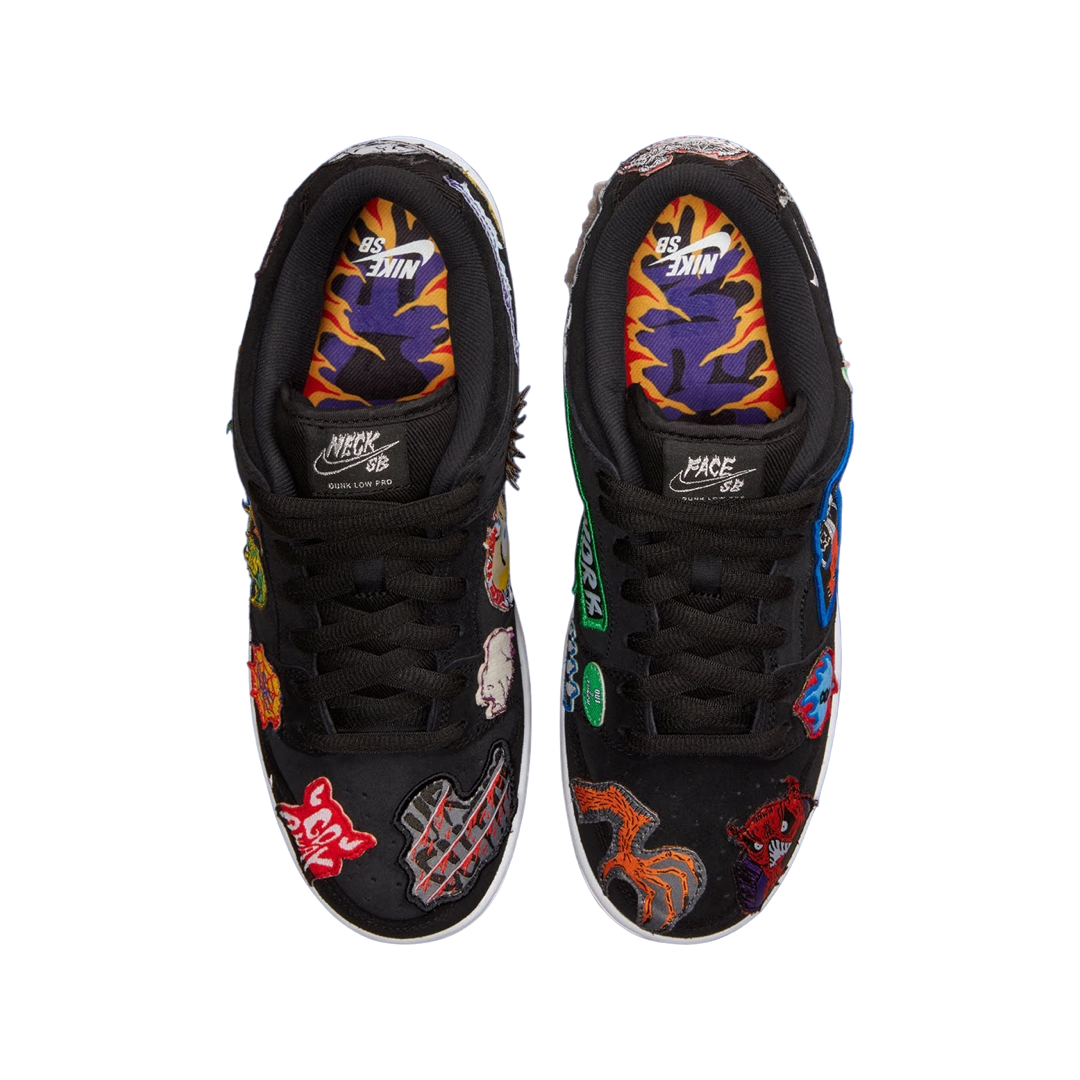 Nike SB Dunk Low Neck Face Black White Multi Colour