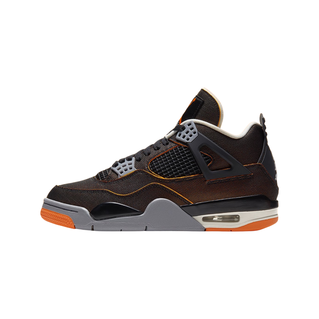 Women's Air Jordan 4 Sail Black Starfish Light Smoke Grey