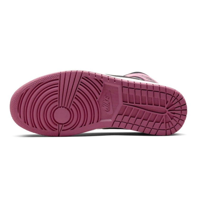 Womens Air Jordan 1 Mid Berry Pink Light Black