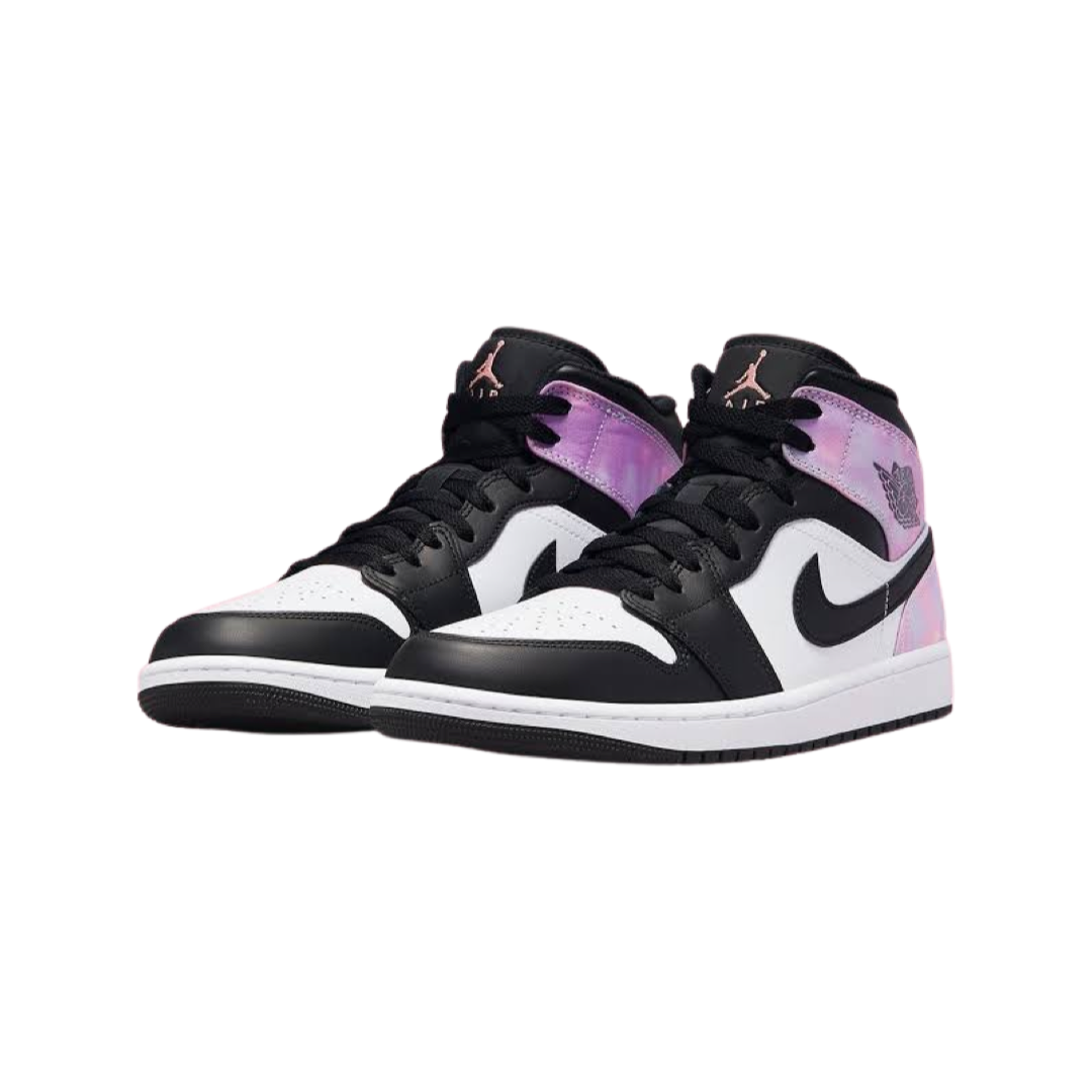 Air Jordan 1 Mid GS Zen Master Tie Dye Bleached Coral White