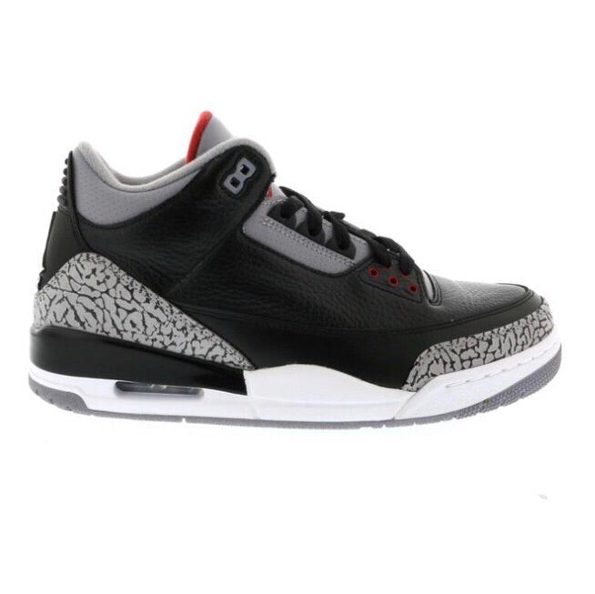 Air Jordan 3 Retro "Black Cement" 2011 Black Varsity Red Cement Grey