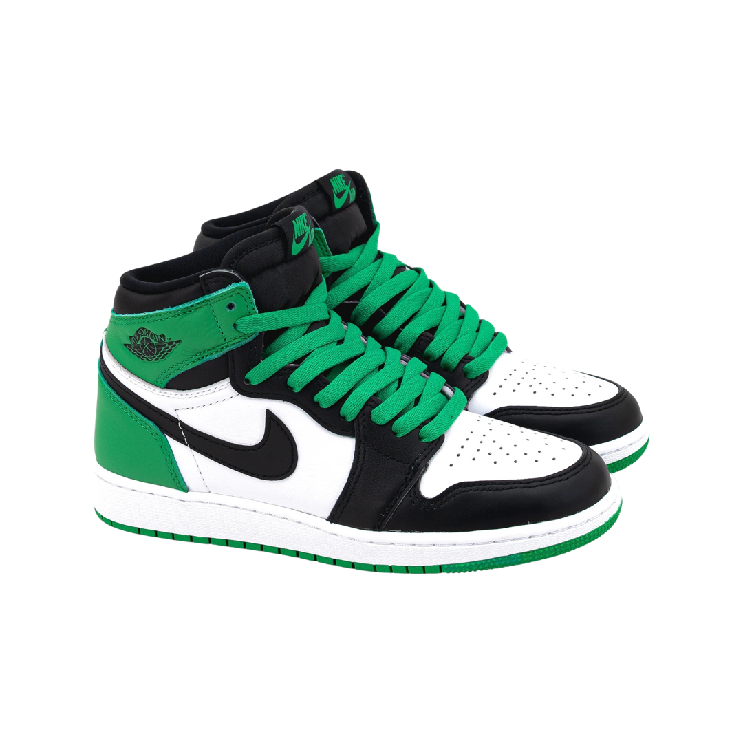 Air Jordan 1 High GS Lucky Green Black White