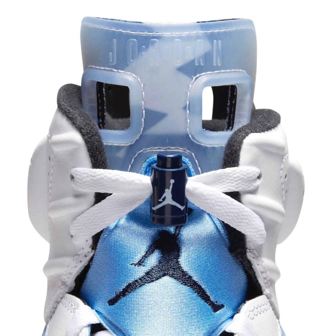 Air Jordan 6 Retro GS UNC University Blue White Black