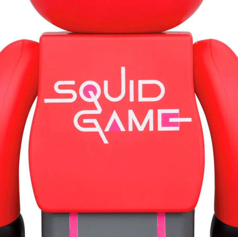 Squid Game x Bearbrick Square Cryptic Masked Guards 100% & 400% Boxset