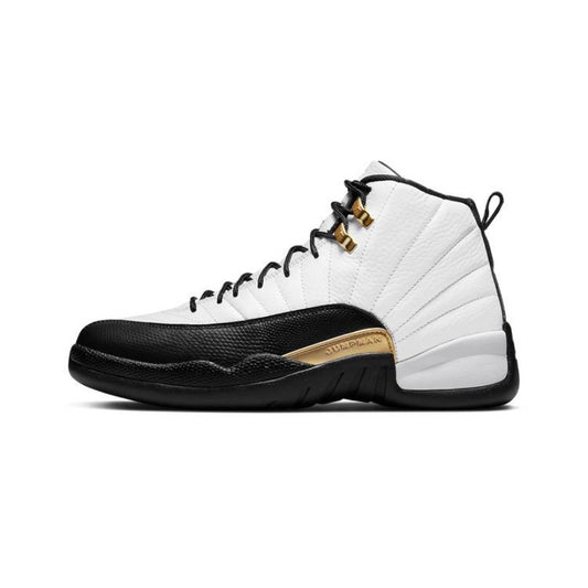 Air Jordan 12 Retro Royalty White Black Metallic Gold