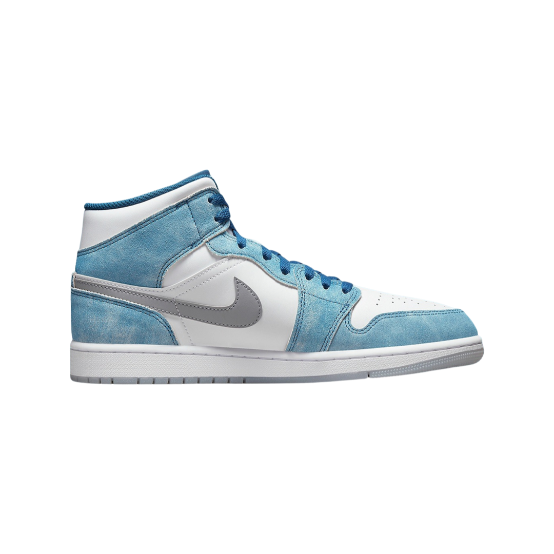 Air Jordan 1 Mid French Blue Fire Red