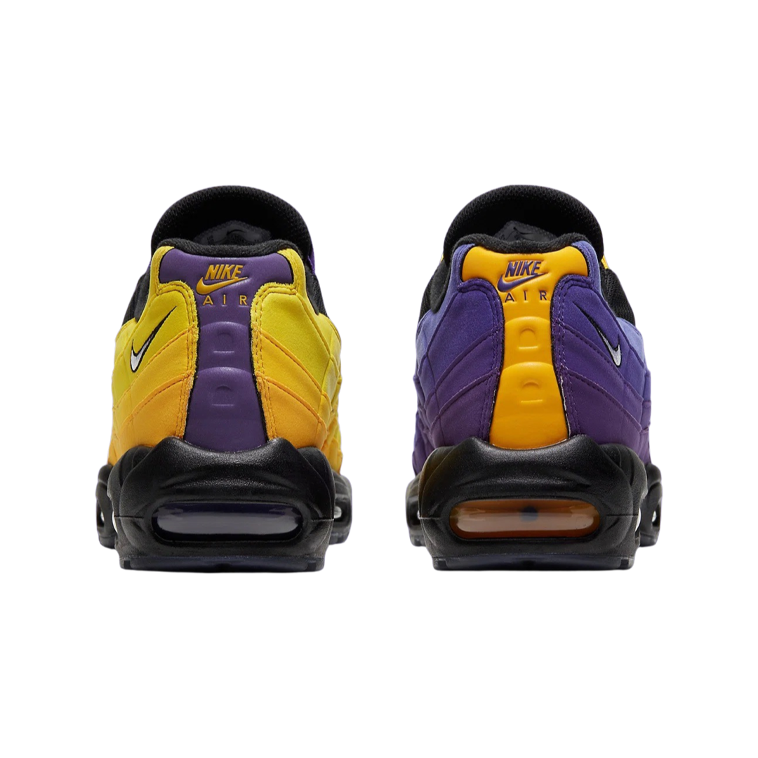 Nike Air Max 95 Lebron Lakers Black White Amarillo Court Purple