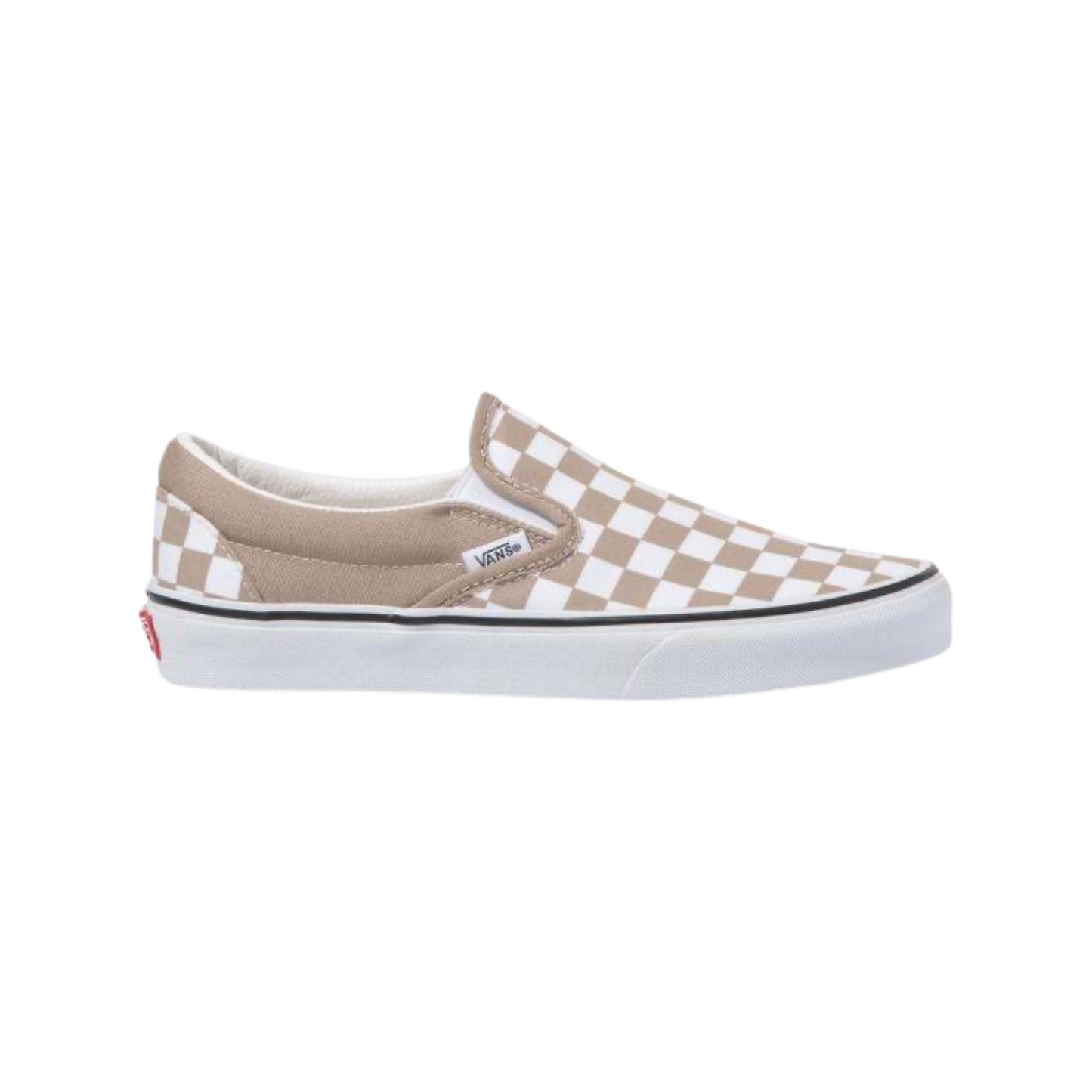 Classic Slip On Checkerboard Etherea Brown True White by Vans