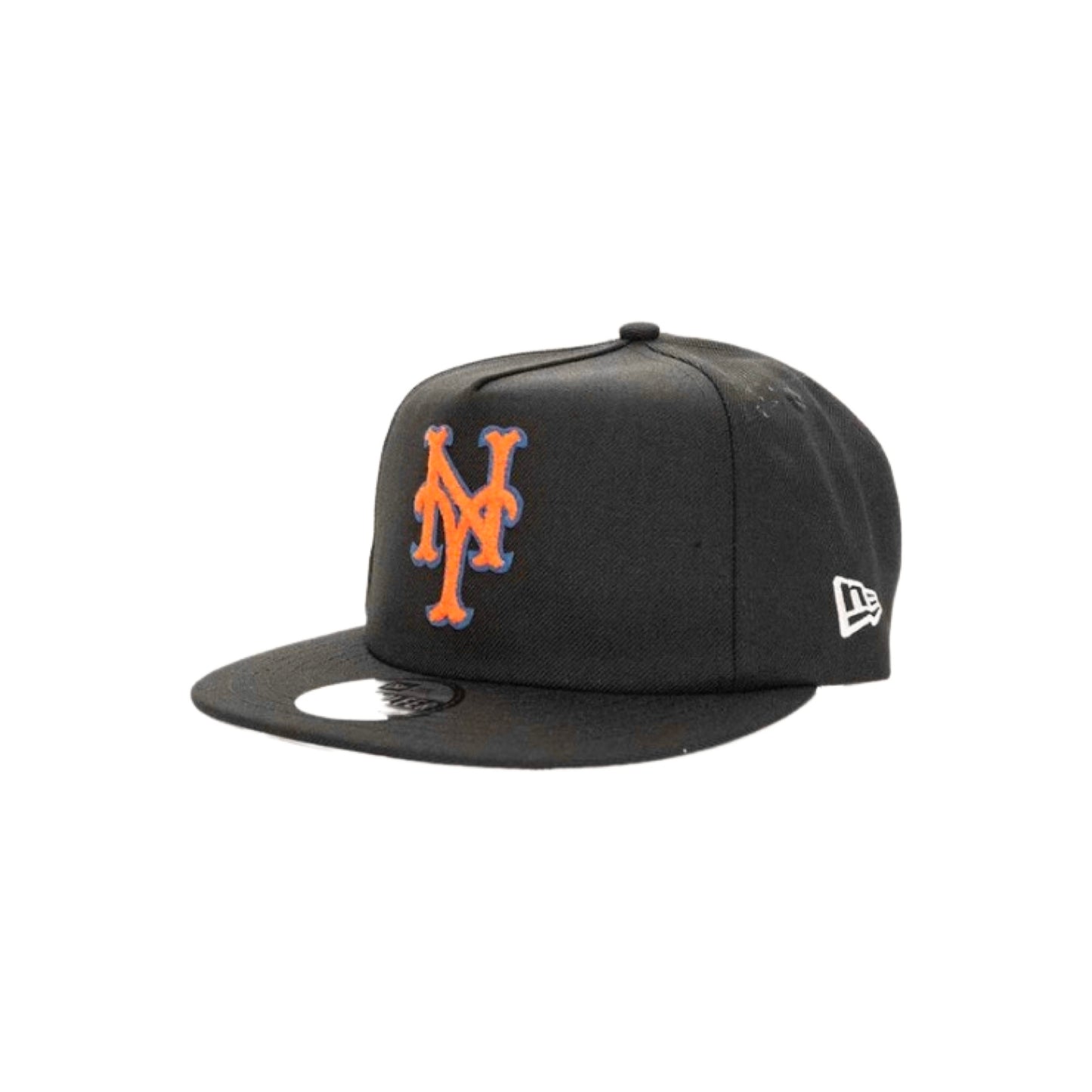 New Era Golfer New York Mets Black White Chenille Clothstrap