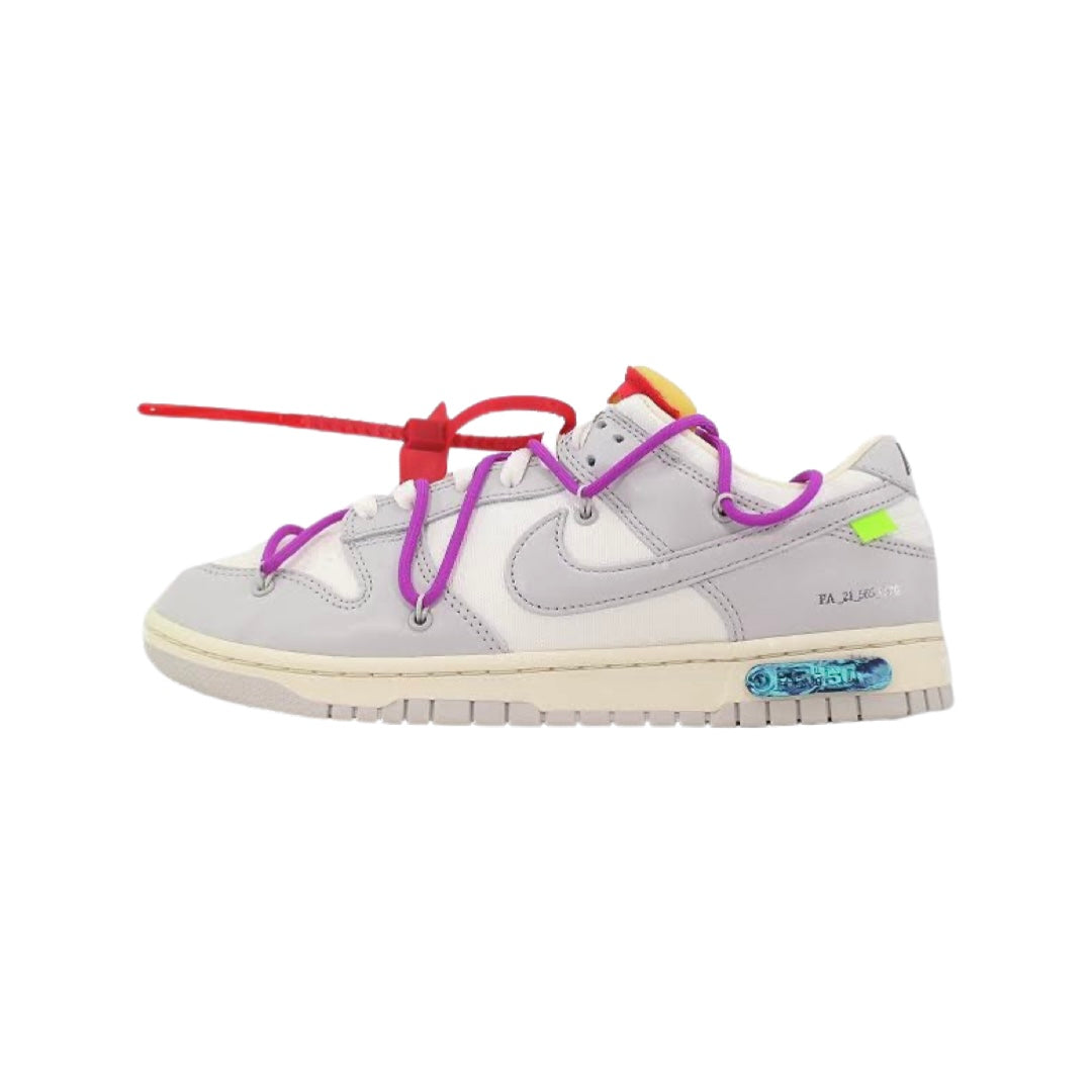 Off-White x Nike Dunk Low "Lot 45 of 50" Sail Neutral Grey Light Bone