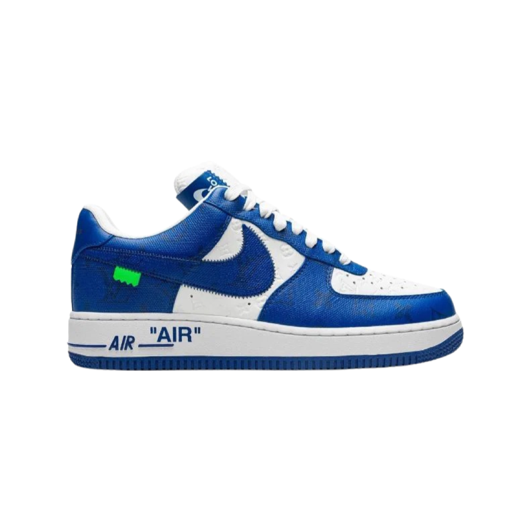 Louis Vuitton x Off White Air Force 1 Low Royal Blue White By Virgil Abloh