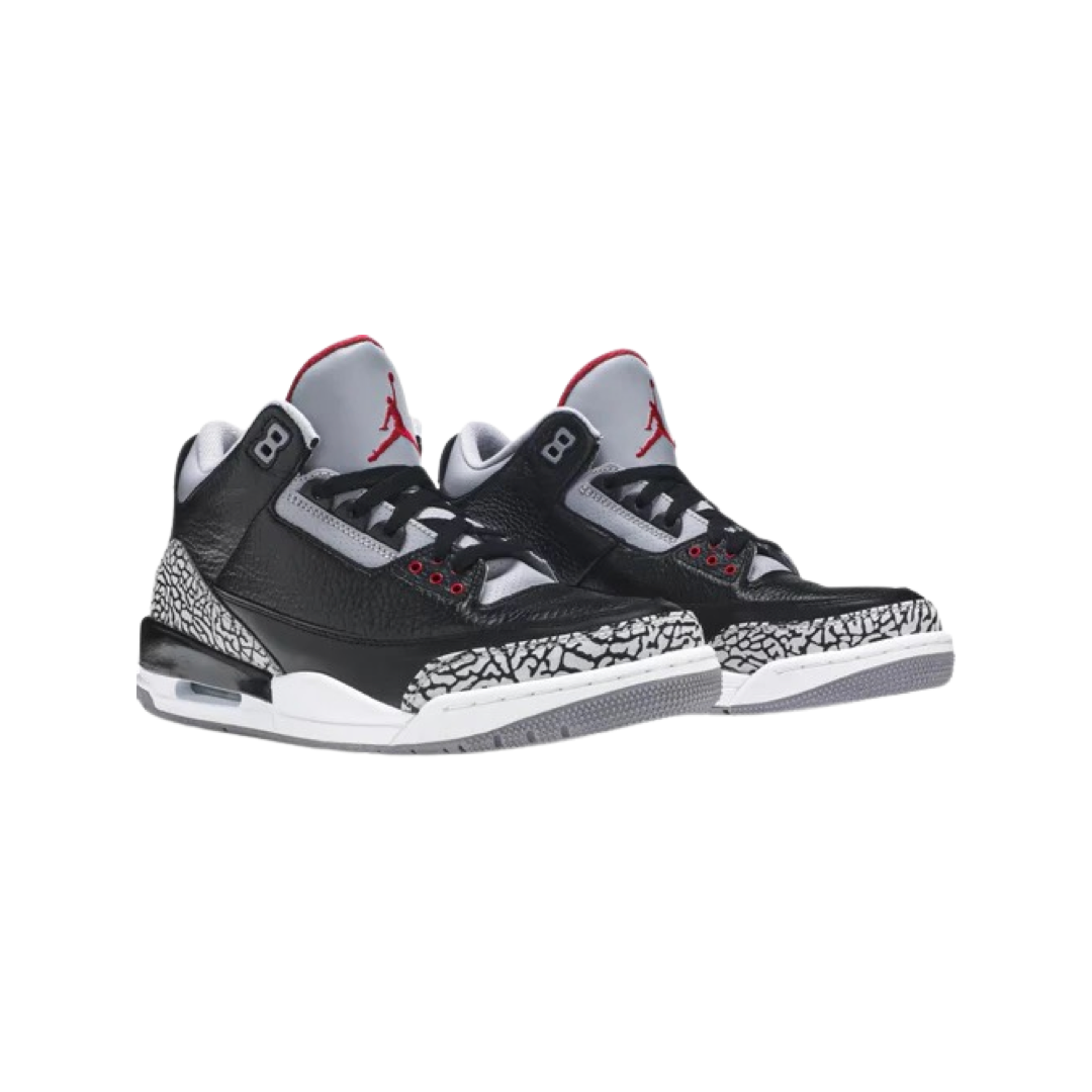 Air Jordan 3 Retro "Black Cement" 2011 Black Varsity Red Cement Grey