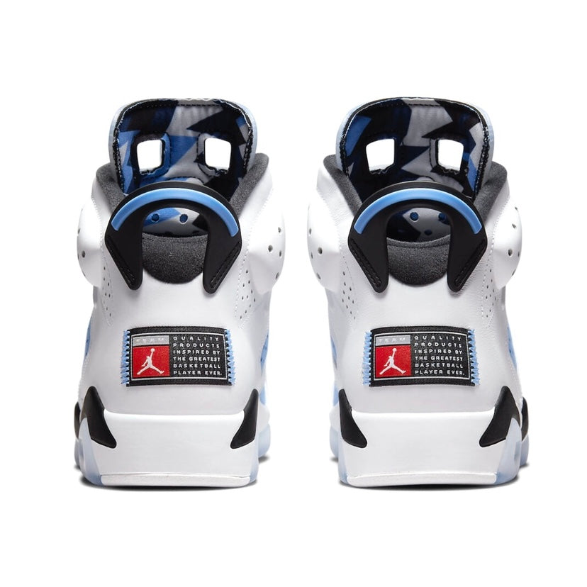 Air Jordan 6 Retro UNC University Blue White College Navy Black CT8529-410