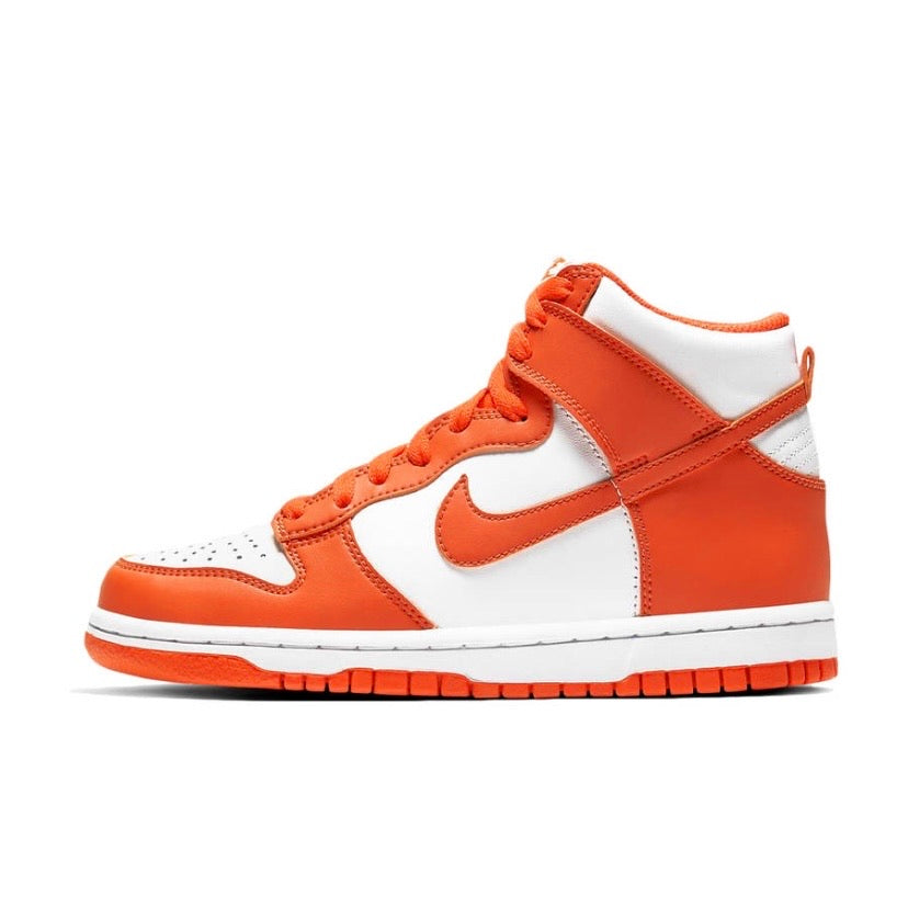 Nike Dunk Hi Retro GS Syracuse White Orange Blaze White