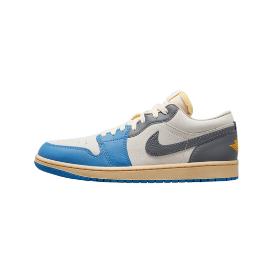 Air Jordan 1 Low SE UNC Grey Dutch Blue Smoke Grey Sail